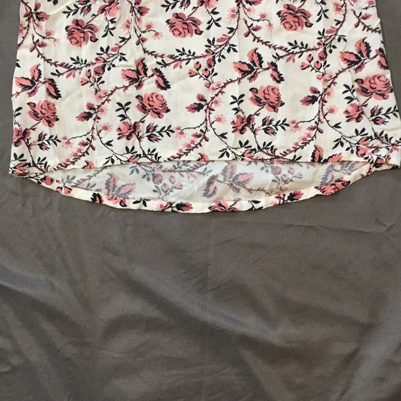 XS S 14 Girls 3/4 White Floral Boho Print Top - Picture 4 of 12